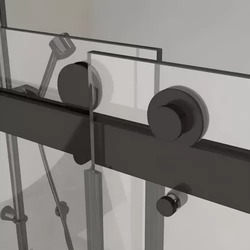 Душевой угол  CEZA'S120B  Ceruttispa без поддона (90x120x195), Цвет профиля: Черный, Выбрать размер: 120x90, изображение 8