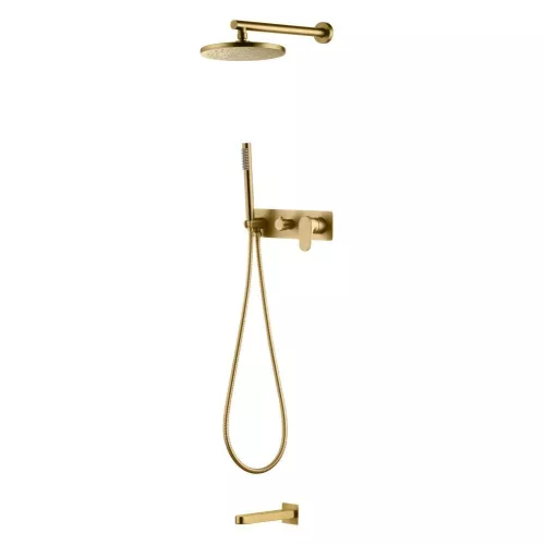 Душевая система встраиваемая   Boheme Spectre 454-2-BR металл матовая, Выбрать цвет: Бронза