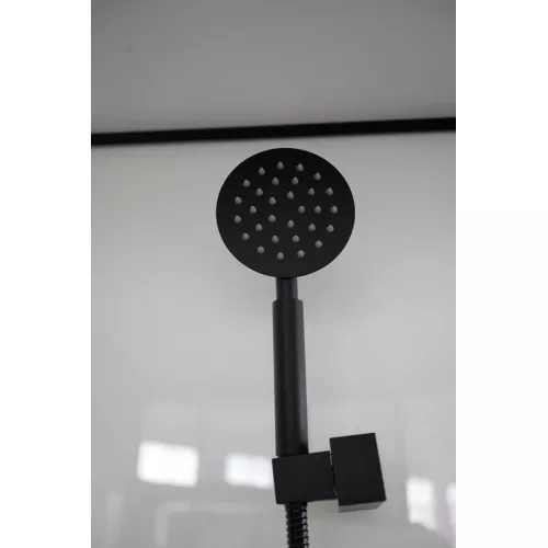 Кабина VIVA101B/VIVA91B душевая Ceruttispa 100x100/90х90, Цвет профиля: Черный, Тип поддона: Низкий, Выбрать размер: 100х100, изображение 9