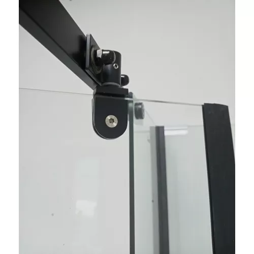 Кабина CHIKA901B душевая без крыши Ceruttispa (90x90x215-225), Цвет профиля: Черный, Тип поддона: Низкий, изображение 13