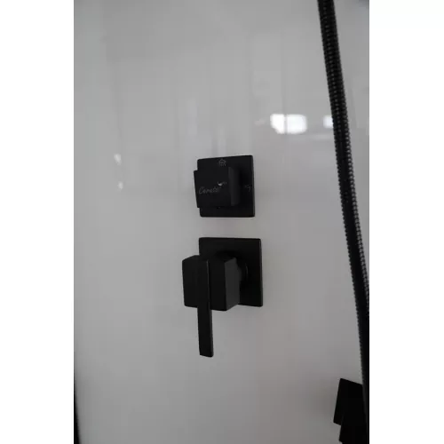 Кабина VIVA101B/VIVA91B душевая Ceruttispa 100x100/90х90, Цвет профиля: Черный, Тип поддона: Низкий, Выбрать размер: 100х100, изображение 10