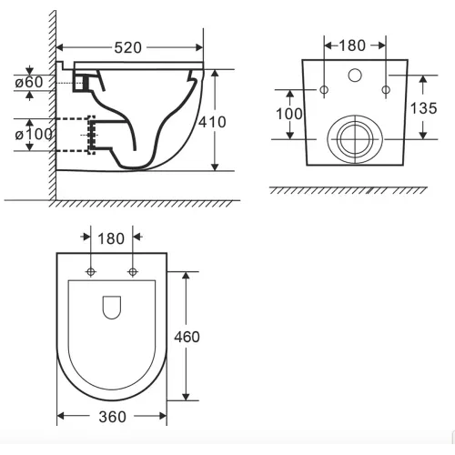 Унитаз подвесной Weltwasser WW SK Heimbach 043 GL-WT безободковый, с микролифтом, белый глянец, Выбрать цвет: Белый, изображение 7