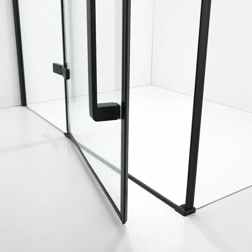 Душевой угол C1A  Ceruttispa без поддона (120x90x195), Цвет профиля: Черный, Выбрать размер: 120х90, изображение 9