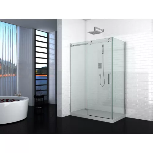 Душевой угол  CEZA'S120  Ceruttispa без поддона (90x120x195), Цвет профиля: Хром, Выбрать размер: 120х90, изображение 5