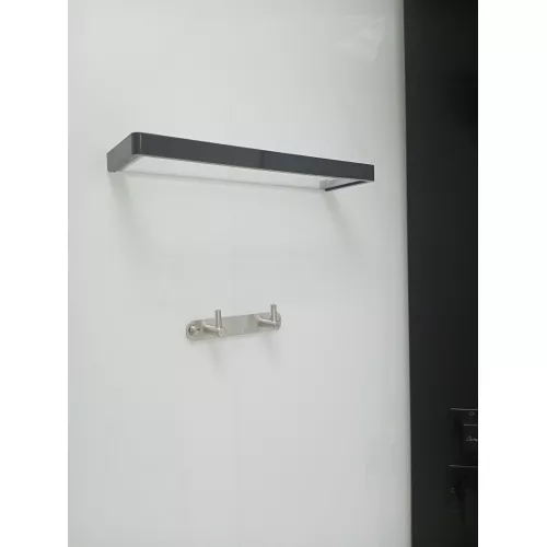 Кабина CHIKA901B душевая без крыши Ceruttispa (90x90x215-225), Цвет профиля: Черный, Тип поддона: Низкий, изображение 15