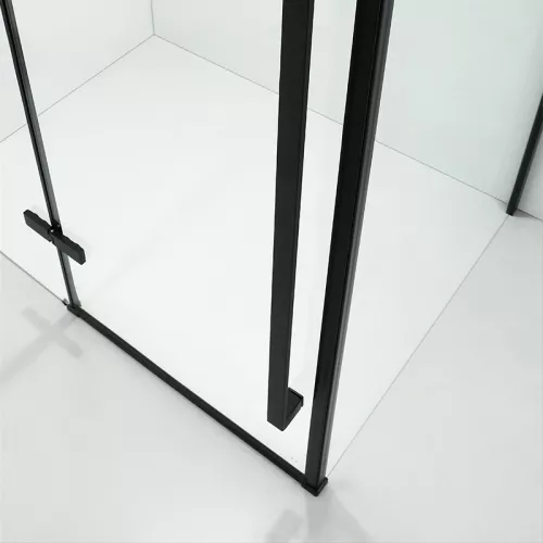 Душевой угол C1A  Ceruttispa без поддона (120x90x195), Цвет профиля: Черный, Выбрать размер: 120х90, изображение 10