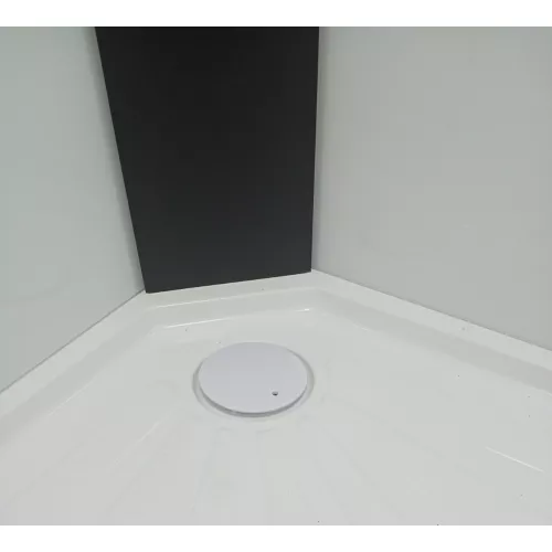 Кабина CHIKA901B душевая без крыши Ceruttispa (90x90x215-225), Цвет профиля: Черный, Тип поддона: Низкий, изображение 16