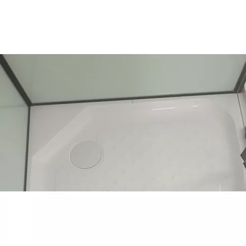 Кабина KORRA90B душевая без крыши Ceruttispa (90x90x205), Цвет профиля: Черный, Тип поддона: Низкий, изображение 13