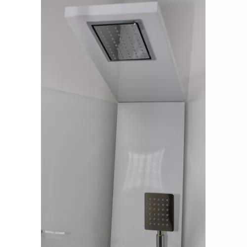 Кабина CHIKA901T душевая без крыши Ceruttispa (90x90x215-225), Цвет профиля: Хром, Тип поддона: Низкий, изображение 10