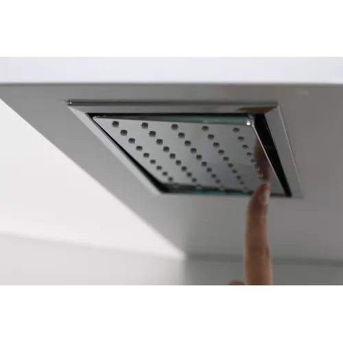 Кабина CHIKA901T душевая без крыши Ceruttispa (90x90x215-225), Цвет профиля: Хром, Тип поддона: Низкий, изображение 13