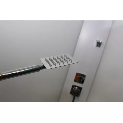 Кабина CHIKA901T душевая без крыши Ceruttispa (90x90x215-225), Цвет профиля: Хром, Тип поддона: Низкий, изображение 15