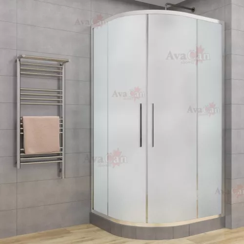 Душевой уголок AvaCan HC 80/90/100/120 MT, Цвет стекла: матовое, Цвет профиля: Хром, Выбрать размер: 80х80
