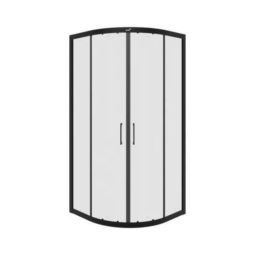 Душевое ограждение Ceruttispa  VIVA90B/100B  без поддона (90x90/100х100), Цвет профиля: Черный, Выбрать размер: 90х90, изображение 2