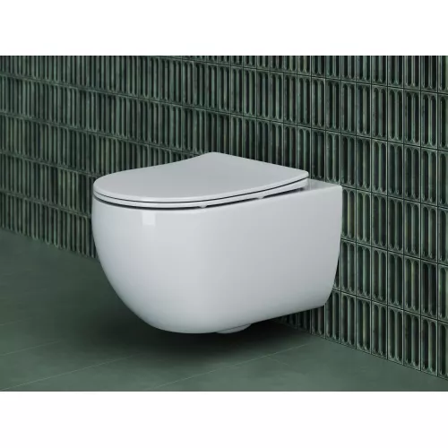Подвесной унитаз CERAMICANOVA Long Rimless, изображение 2