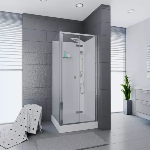 Душевые кабины и сауны: Кабина BELLA901T душевая без крыши Ceruttispa (90x90x215-225) 1 в магазине Акватория