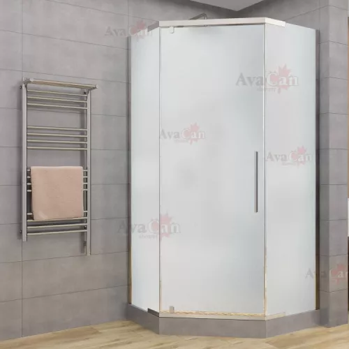 Душевой уголок AvaCan PC 90/100 MT, Цвет стекла: матовое, Цвет профиля: Хром, Выбрать размер: 90х90