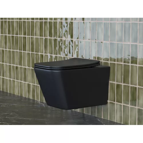 Подвесной унитаз CERAMICANOVA Metric Rimless, изображение 2