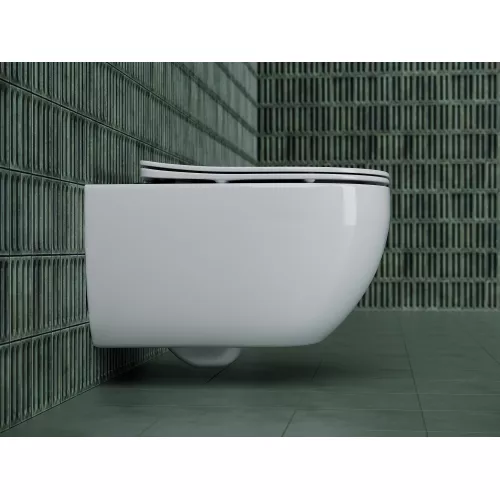 Подвесной унитаз CERAMICANOVA Long Rimless, изображение 3