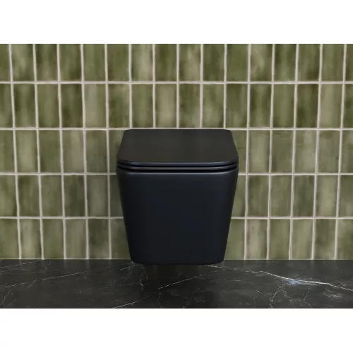 Подвесной унитаз CERAMICANOVA Metric Rimless, изображение 3