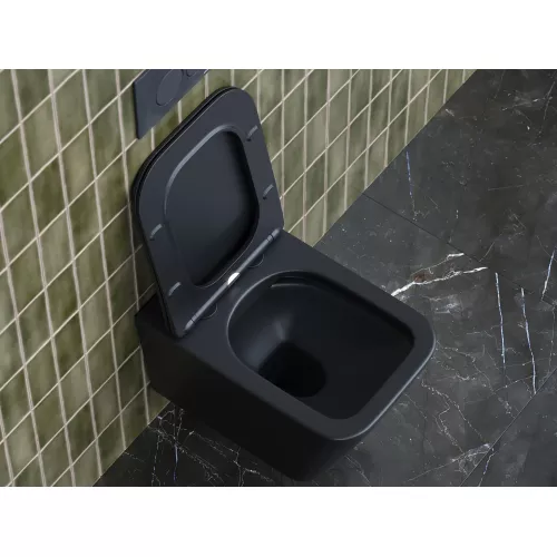 Подвесной унитаз CERAMICANOVA Metric Rimless, изображение 9