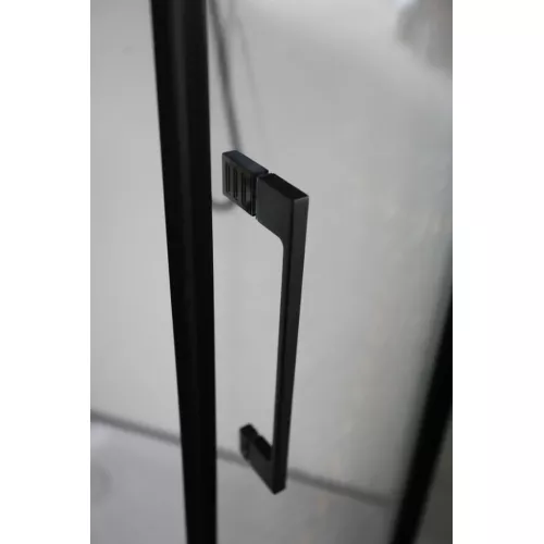 Душевое ограждение Ceruttispa  VIVA90B/100B  без поддона (90x90/100х100), Цвет профиля: Черный, Выбрать размер: 90х90, изображение 4