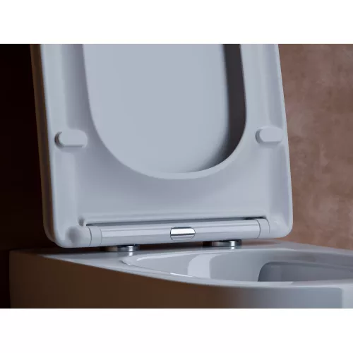 Подвесной унитаз CERAMICANOVA Noel Rimless, изображение 5