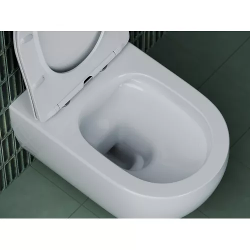 Подвесной унитаз CERAMICANOVA Long Rimless, изображение 6