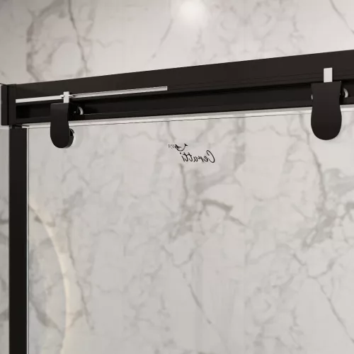 Душевой угол MARBELLA 120B L/R  Ceruttispa без поддона (80x120x190), Цвет профиля: Черный, Выбрать размер: 120х80, Ориентация: левая, изображение 6