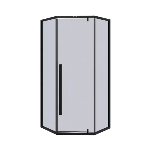 Душевой угол  C3AB  Ceruttispa без поддона (90x90x195), Цвет стекла: тонированное, Цвет профиля: Черный, Выбрать размер: 90х90, изображение 4