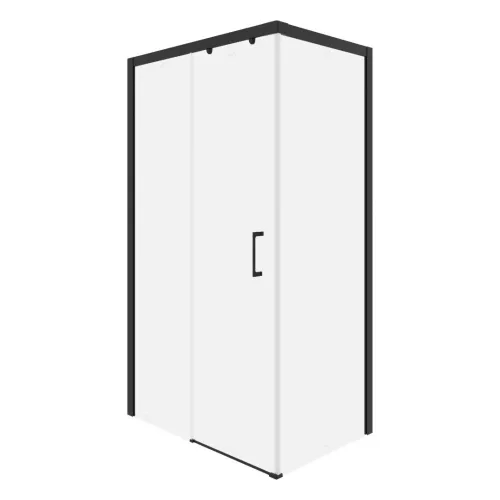 Душевой угол  VITO110B-L/R  Ceruttispa без поддона (80x110x195), Цвет профиля: Черный, Выбрать размер: 110х80, Ориентация: левая, изображение 6