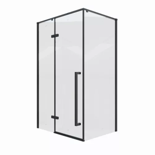 Душевой угол C1A  Ceruttispa без поддона (120x90x195), Цвет профиля: Черный, Выбрать размер: 120х90, изображение 7