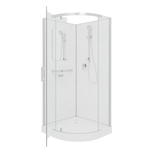 Кабина KORRA90T душевая Ceruttispa (90x90x205), Цвет профиля: Хром, Тип поддона: Низкий, изображение 5