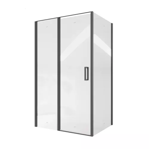 Душевой угол  VICTORIA120B Ceruttispa без поддона (90x120x195), Цвет профиля: Черный, Выбрать размер: 120х90, изображение 5