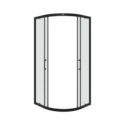 Душевое ограждение Ceruttispa  VIVA90B/100B  без поддона (90x90/100х100), Цвет профиля: Черный, Выбрать размер: 90х90, изображение 3