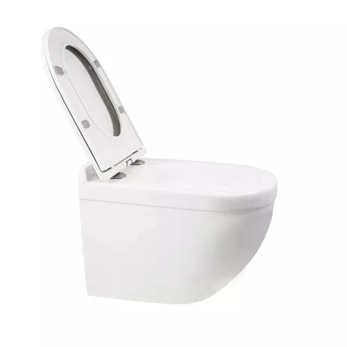 Унитаз подвесной Weltwasser WW SK Heimbach 043 GL-WT безободковый, с микролифтом, белый глянец, Выбрать цвет: Белый, изображение 3