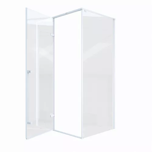 Душевой угол  C1AW  Ceruttispa без поддона (120x90x195), Цвет профиля: Белый, Выбрать размер: 120х90, изображение 6