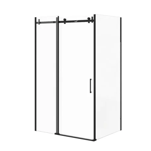 Душевой угол  CEZA'S120B  Ceruttispa без поддона (90x120x195), Цвет профиля: Черный, Выбрать размер: 120x90, изображение 6