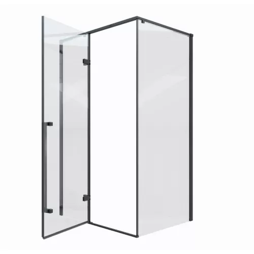 Душевой угол C1A  Ceruttispa без поддона (120x90x195), Цвет профиля: Черный, Выбрать размер: 120х90, изображение 8