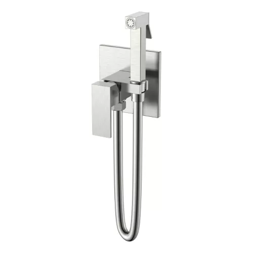 Смесители: Душ  гигиенический Boheme Qubic 477-NB Brushed Nickel 1 в магазине Акватория