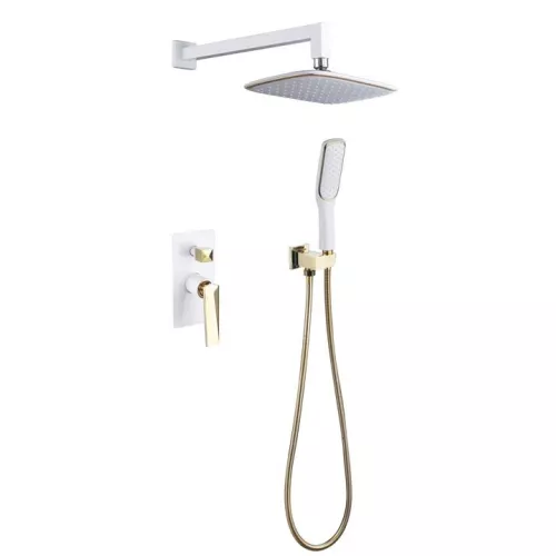 Душевая система встраиваемая  BOHEME Venturo 384-W, Выбрать цвет: Белый/золото