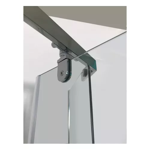 Кабина CHIKA901T душевая без крыши Ceruttispa (90x90x215-225), Цвет профиля: Хром, Тип поддона: Низкий, изображение 7