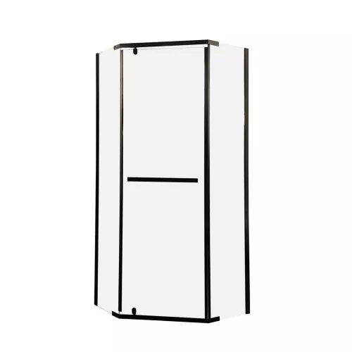 Душевой угол  CHIKA ZP91B/101B  Ceruttispa без поддона (90x90/100х100), Цвет профиля: Черный, Выбрать размер: 90х90, изображение 7