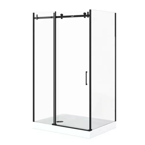 Душевой угол  CEZA'S120B  Ceruttispa без поддона (90x120x195), Цвет профиля: Черный, Выбрать размер: 120x90, изображение 7
