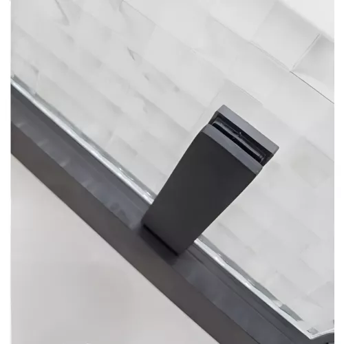 Душевой угол  C3AB  Ceruttispa без поддона (90x90x195), Цвет стекла: тонированное, Цвет профиля: Черный, Выбрать размер: 90х90, изображение 8