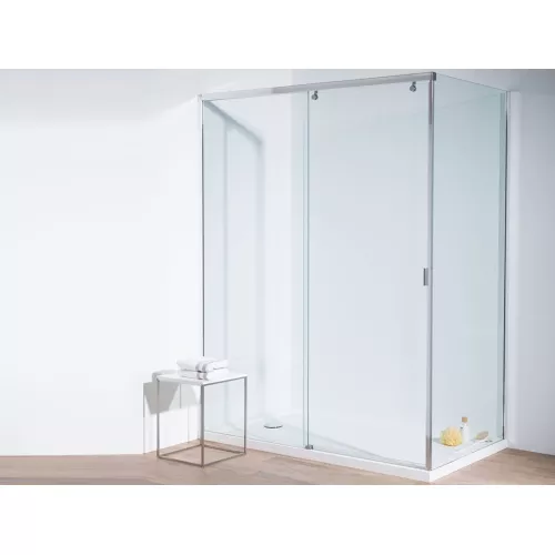 Душевой угол  MARBELLA 120 L/R  Ceruttispa без поддона (80x120x190), Цвет профиля: Хром, Выбрать размер: 120х80, Ориентация: левая, изображение 7