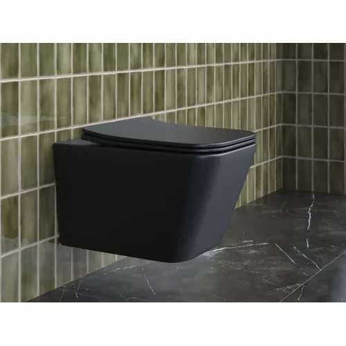 Подвесной унитаз CERAMICANOVA Metric Rimless, изображение 4