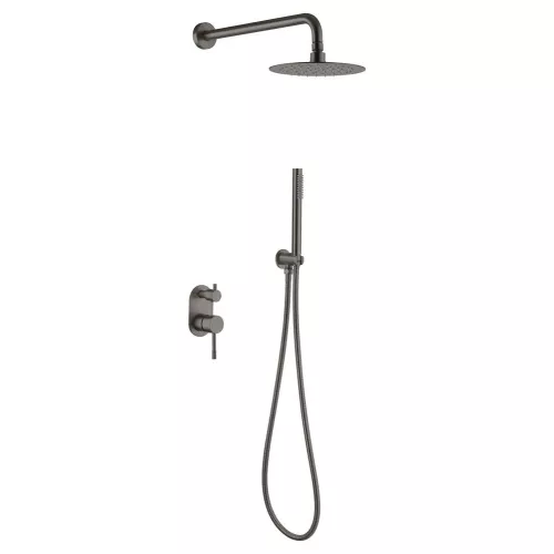 Душевая система встраиваемая  Boheme Uno 464-GM, Выбрать цвет: Оружейная сталь