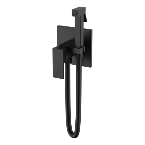 Смесители: Душ гигиенический   Boheme Qubic 477-B Matt Black 1 в магазине Акватория