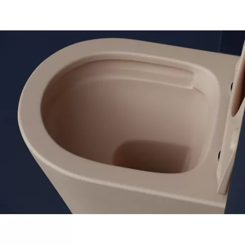 Подвесной унитаз CERAMICANOVA Balearica Rimless (цвет Капучино Матовый), Выбрать цвет: Капучино матовый, изображение 5