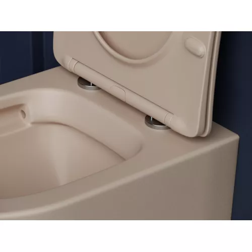 Подвесной унитаз CERAMICANOVA Balearica Rimless (цвет Капучино Матовый), Выбрать цвет: Капучино матовый, изображение 7